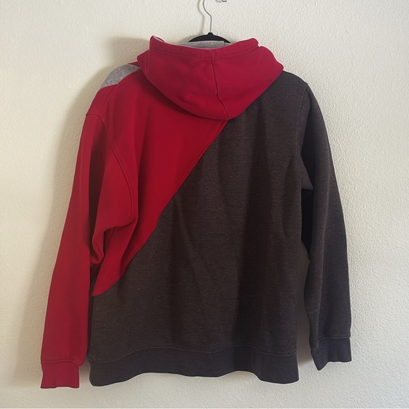 Reworked and upcycled Wisconsin Badgers X Green Bay Packers Mash Up Hoodies - Picture 4 of 10